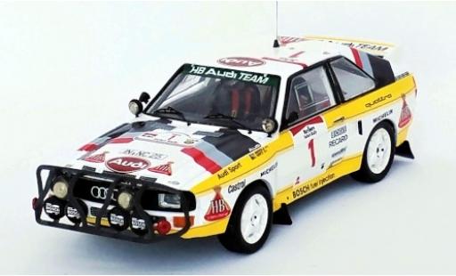 Coche miniatura Audi Sport Quattro 1/43 Trofeu Sport quattro No.1 HB Team HB Rallye WM Safari Rallye 1985 H.Mikkola/A.Hertz Audi Sport Quattro 1/43 Trofeu Sport quattro No.1 HB Team HB Rallye WM Safari Rallye 1985 H.Mikkola/A.Hertz coche miniatura