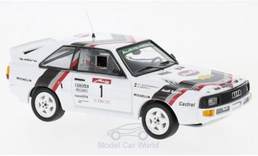 Coche miniatura Audi Sport Quattro 1/43 Trofeu Sport quattro No.1 Rallye DM Rallye Metz 1984 W.Röhrl/C.Geistdörfer Audi Sport Quattro 1/43 Trofeu Sport quattro No.1 Rallye DM Rallye Metz 1984 W.Röhrl/C.Geistdörfer coche miniatura