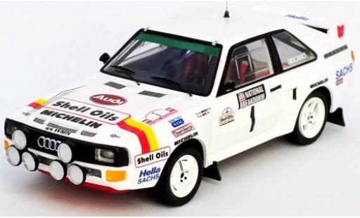 Coche miniatura Audi Sport Quattro 1/43 Trofeu Sport quattro No.1 S Oils National Breakdown Rally 1986 H.Mikkola/A.Hertz Audi Sport Quattro 1/43 Trofeu Sport quattro No.1 S Oils National Breakdown Rally 1986 H.Mikkola/A.Hertz coche miniatura