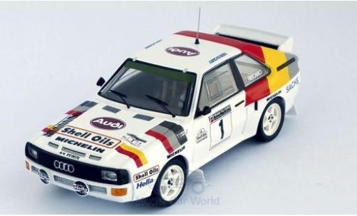 Coche miniatura Audi Sport Quattro 1/43 Trofeu Sport quattro No.1 Welsh Rally 1986 H.Mikkola/A.Hertz Audi Sport Quattro 1/43 Trofeu Sport quattro No.1 Welsh Rally 1986 H.Mikkola/A.Hertz coche miniatura