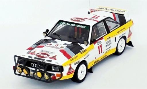 Coche miniatura Audi Sport Quattro 1/43 Trofeu Sport quattro No.11 HB Team HB Rallye WM Safari Rallye 1985 S.Blomqvist/B.Cederberg Audi Sport Quattro 1/43 Trofeu Sport quattro No.11 HB Team HB Rallye WM Safari Rallye 1985 S.Blomqvist/B.Cederberg coche miniatura