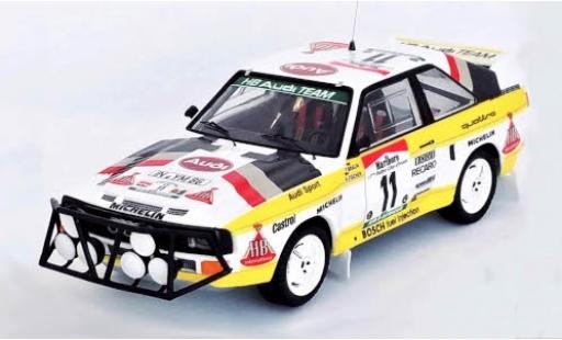 Coche miniatura Audi Sport Quattro 1/43 Trofeu Sport quattro No.11 HB Team Rallye WM Rally Bandama 1985 F.Braun/A.Fischer Audi Sport Quattro 1/43 Trofeu Sport quattro No.11 HB Team Rallye WM Rally Bandama 1985 F.Braun/A.Fischer coche miniatura