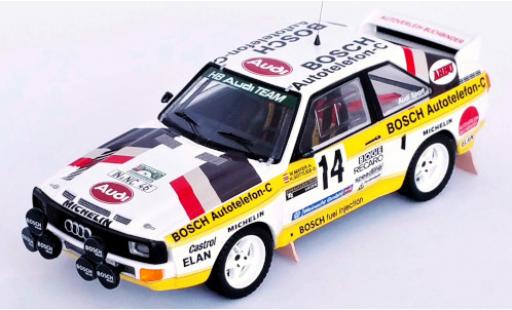 Coche miniatura Audi Sport Quattro 1/43 Trofeu Sport quattro No.14 Bosch Internationale Steiermark Rallye 1985 W.Mayer/H.Gottlieb Audi Sport Quattro 1/43 Trofeu Sport quattro No.14 Bosch Internationale Steiermark Rallye 1985 W.Mayer/H.Gottlieb coche miniatura