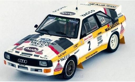 Coche miniatura Audi Sport Quattro 1/43 Trofeu Sport quattro No.2 HB Team Rallye du Var 1984 B.Darniche/A.Mahe Audi Sport Quattro 1/43 Trofeu Sport quattro No.2 HB Team Rallye du Var 1984 B.Darniche/A.Mahe coche miniatura