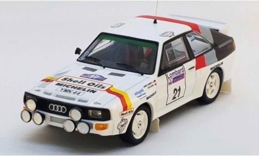 Coche miniatura Audi Sport Quattro 1/43 Trofeu Sport quattro No.21 S Oils Rallye WM RAC Rallye 1986 H.Demuth/S.Bond Audi Sport Quattro 1/43 Trofeu Sport quattro No.21 S Oils Rallye WM RAC Rallye 1986 H.Demuth/S.Bond coche miniatura