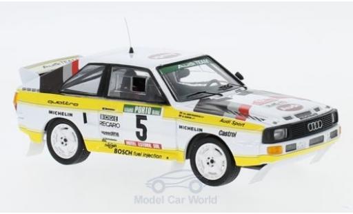 Coche miniatura Audi Sport Quattro 1/43 Trofeu Sport quattro No.5 HB Rallye WM Rallye Portugal 1985 mit Decals W.Röhrl/C.Geistdörfer Audi Sport Quattro 1/43 Trofeu Sport quattro No.5 HB Rallye WM Rallye Portugal 1985 mit Decals W.Röhrl/C.Geistdörfer coche miniatura