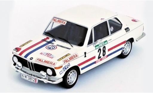 Coche miniatura Bmw 2002 1/43 Trofeu Ti No.28 Palmera Rallye WM Rallye Portugal 1975 M.Etchebers/M.-C.Etchebers-Rives Bmw 2002 1/43 Trofeu Ti No.28 Palmera Rallye WM Rallye Portugal 1975 M.Etchebers/M.-C.Etchebers-Rives coche miniatura