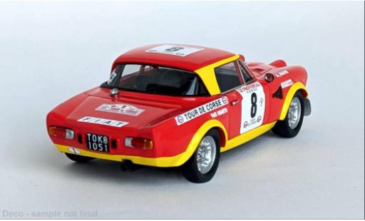 Coche miniatura Fiat 124 1/43 Trofeu Abarth Tour de Corse 1974 #8 1:43 Fiat 124 1/43 Trofeu Abarth Tour de Corse 1974 #8 1:43 coche miniatura