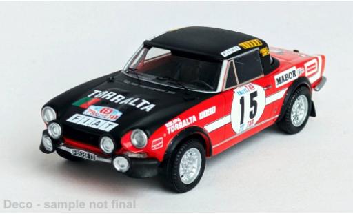Coche miniatura Fiat 124 1/43 Trofeu Sport Spider 1600 Rally Portugal 1973 #15 1:43 Fiat 124 1/43 Trofeu Sport Spider 1600 Rally Portugal 1973 #15 1:43 coche miniatura