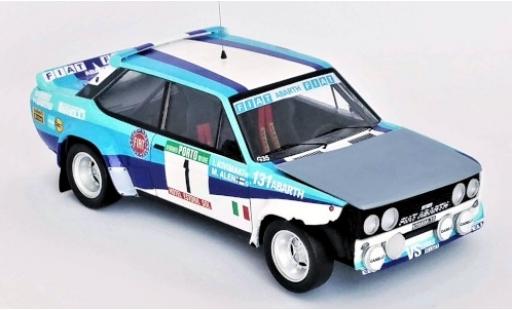 Coche miniatura Fiat 131 1/43 Trofeu Abarth No.1 VS Corse Olio Rallye WM Rallye Portugal 1981 Crashed Car M.Alen/I.Kivimäki Fiat 131 1/43 Trofeu Abarth No.1 VS Corse Olio Rallye WM Rallye Portugal 1981 Crashed Car M.Alen/I.Kivimäki coche miniatura