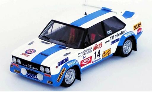 Coche miniatura Fiat 131 1/43 Trofeu Abarth No.14 Rallye WM 1000 Lakes Rallye 1979 H.Toivonen/J.Paajanen Fiat 131 1/43 Trofeu Abarth No.14 Rallye WM 1000 Lakes Rallye 1979 H.Toivonen/J.Paajanen coche miniatura