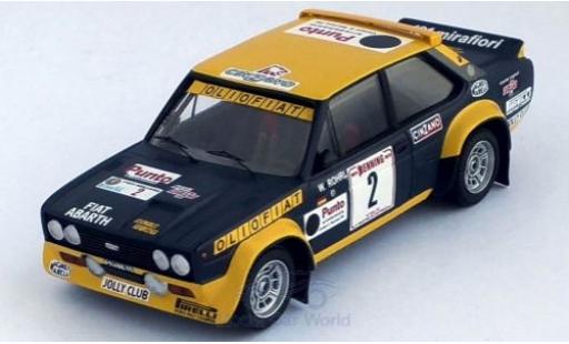 Coche miniatura Fiat 131 1/43 Trofeu Abarth No.2 Olio Rally San Martino di Castrozza 1977 W.Röhrl/C.Geistdörfer Fiat 131 1/43 Trofeu Abarth No.2 Olio Rally San Martino di Castrozza 1977 W.Röhrl/C.Geistdörfer coche miniatura