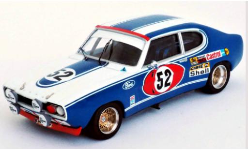 Coche miniatura Ford Capri 1/43 Trofeu MkI 2600 RS No.52 Motor Company Deutschland 24h Le Mans 1972 D.Glemser/A.Soler-Roig Ford Capri 1/43 Trofeu MkI 2600 RS No.52 Motor Company Deutschland 24h Le Mans 1972 D.Glemser/A.Soler-Roig coche miniatura