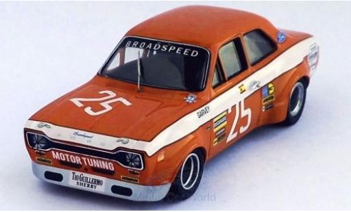 Coche miniatura Ford Escort 1/43 Trofeu MK I No.25 Broadspeed Vila Real 1973 R.Barrios Ford Escort 1/43 Trofeu MK I No.25 Broadspeed Vila Real 1973 R.Barrios coche miniatura
