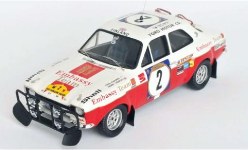Coche miniatura Ford Escort 1/43 Trofeu MK I RS 1600 No.2 Embassy Safari Rallye 1972 T.Mäkinen/H.Liddon Ford Escort 1/43 Trofeu MK I RS 1600 No.2 Embassy Safari Rallye 1972 T.Mäkinen/H.Liddon coche miniatura