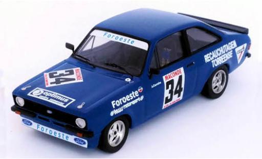 Coche miniatura Ford Escort 1/43 Trofeu MK II No.34 Vila do Conde 1980 A.Carreira Ford Escort 1/43 Trofeu MK II No.34 Vila do Conde 1980 A.Carreira coche miniatura