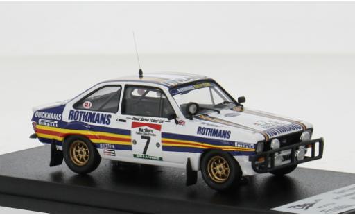 Coche miniatura Ford Escort 1/43 Trofeu MK II Rally Bandama 1981 #7 1:43 Ford Escort 1/43 Trofeu MK II Rally Bandama 1981 #7 1:43 coche miniatura