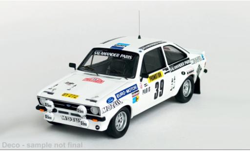 Coche miniatura Ford Escort 1/43 Trofeu MK II Rally Monte Carlo 1980 #39 1:43 Ford Escort 1/43 Trofeu MK II Rally Monte Carlo 1980 #39 1:43 coche miniatura