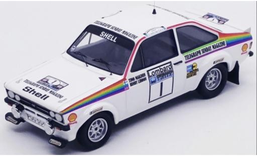 Coche miniatura Ford Escort 1/43 Trofeu MK II RS 1800 No.1 Rallye WM RAC Rallye 1976 T.Makinen/H.Liddon Ford Escort 1/43 Trofeu MK II RS 1800 No.1 Rallye WM RAC Rallye 1976 T.Makinen/H.Liddon coche miniatura