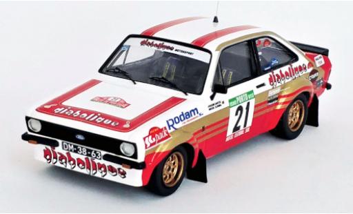 Coche miniatura Ford Escort 1/43 Trofeu Mk II RS 1800 No.21 Diabolique Motorsport Rallye WM Rallye Portugal 1982 J.Santos/M.Oliveira Ford Escort 1/43 Trofeu Mk II RS 1800 No.21 Diabolique Motorsport Rallye WM Rallye Portugal 1982 J.Santos/M.Oliveira coche miniatura