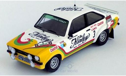 Coche miniatura Ford Escort 1/43 Trofeu MK II RS 1800 No.3 Castrol Kinley Kinley Rally Ypres 1978 G.Staepelaere/F.Franssen Ford Escort 1/43 Trofeu MK II RS 1800 No.3 Castrol Kinley Kinley Rally Ypres 1978 G.Staepelaere/F.Franssen coche miniatura