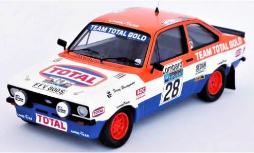 Coche miniatura Ford Escort 1/43 Trofeu Mk II RS 1800 RHD No.28 Total Rallye WM RAC Rallye 1979 M.Wilson/T.Harryman Ford Escort 1/43 Trofeu Mk II RS 1800 RHD No.28 Total Rallye WM RAC Rallye 1979 M.Wilson/T.Harryman coche miniatura