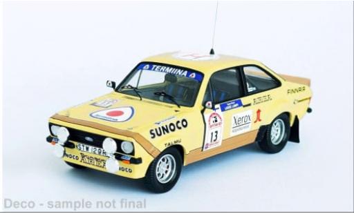 Coche miniatura Ford Escort 1/43 Trofeu MK II RS No.13 Rallye WM 1000 Lakes Rallye 1980 1:43 Ford Escort 1/43 Trofeu MK II RS No.13 Rallye WM 1000 Lakes Rallye 1980 1:43 coche miniatura