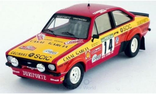 Coche miniatura Ford Escort 1/43 Trofeu MK II RS No.14 Rallye WM Rallye Portugal 1985 C.Bica/J.Sena Ford Escort 1/43 Trofeu MK II RS No.14 Rallye WM Rallye Portugal 1985 C.Bica/J.Sena coche miniatura