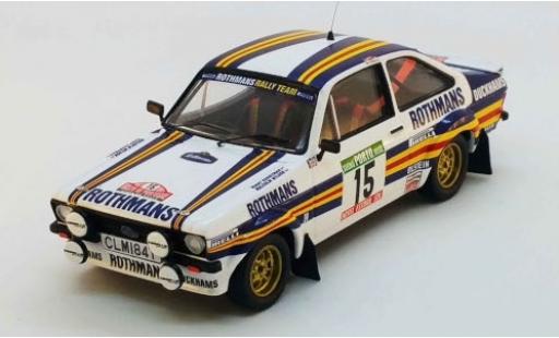 Coche miniatura Ford Escort 1/43 Trofeu MK II RS No.15 Rothmans Rallye WM Rally Portugal 1981 M.Wilson/T.Harryman Ford Escort 1/43 Trofeu MK II RS No.15 Rothmans Rallye WM Rally Portugal 1981 M.Wilson/T.Harryman coche miniatura