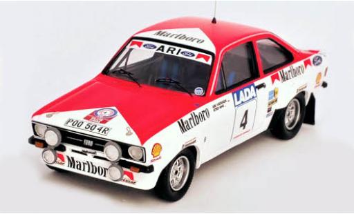 Coche miniatura Ford Escort 1/43 Trofeu Mk2 No.4 Toyota Team Europe Rallye WM 1000 Lakes Rallye 1977 A.Vatanen/A.Aho Ford Escort 1/43 Trofeu Mk2 No.4 Toyota Team Europe Rallye WM 1000 Lakes Rallye 1977 A.Vatanen/A.Aho coche miniatura
