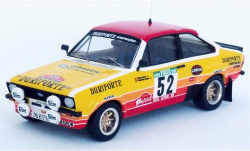 Coche miniatura Ford Escort 1/43 Trofeu MkII No.52 Duriforte Rally Portugal 1982 C.Bica/F.Prata Ford Escort 1/43 Trofeu MkII No.52 Duriforte Rally Portugal 1982 C.Bica/F.Prata coche miniatura