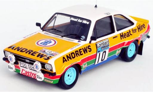 Coche miniatura Ford Escort 1/43 Trofeu MkII RS 1800 RHD No.10 Andrews Rallye WM RAC Rally 1979 R.Brookes/P.White Ford Escort 1/43 Trofeu MkII RS 1800 RHD No.10 Andrews Rallye WM RAC Rally 1979 R.Brookes/P.White coche miniatura