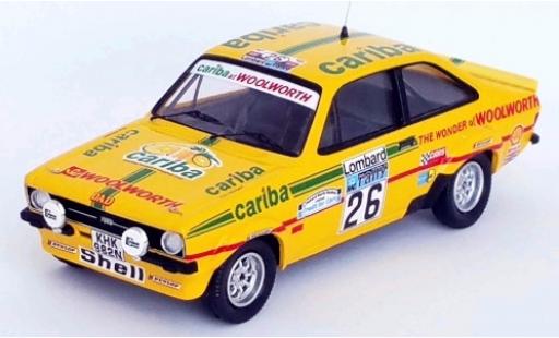 Coche miniatura Ford Escort 1/43 Trofeu MKII RS 1800 RHD No.26 Cariba Rallye WM RAC Rally 1977 A.Dawson/A.Marriott Ford Escort 1/43 Trofeu MKII RS 1800 RHD No.26 Cariba Rallye WM RAC Rally 1977 A.Dawson/A.Marriott coche miniatura