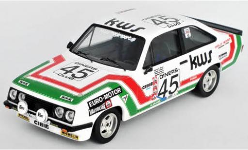 Coche miniatura Ford Escort 1/43 Trofeu MKII RS 2000 No.45 KWS Motorsport 24h Spa 1978 H.Bauer/R.Dötsch/M.Mohr/W.Wolf Ford Escort 1/43 Trofeu MKII RS 2000 No.45 KWS Motorsport 24h Spa 1978 H.Bauer/R.Dötsch/M.Mohr/W.Wolf coche miniatura