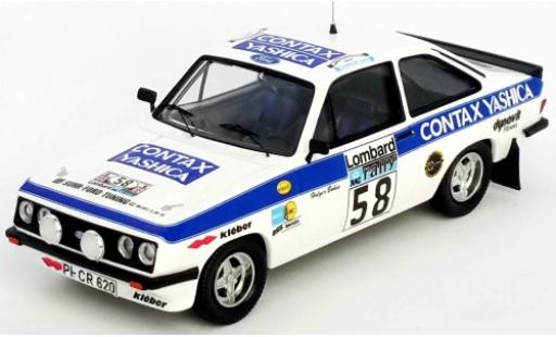 Coche miniatura Ford Escort 1/43 Trofeu MKII RS 2000 No.58 Contax Yashica Rallye WM RAC Rallye 1978 H.Bohne/P.Diekmann Ford Escort 1/43 Trofeu MKII RS 2000 No.58 Contax Yashica Rallye WM RAC Rallye 1978 H.Bohne/P.Diekmann coche miniatura