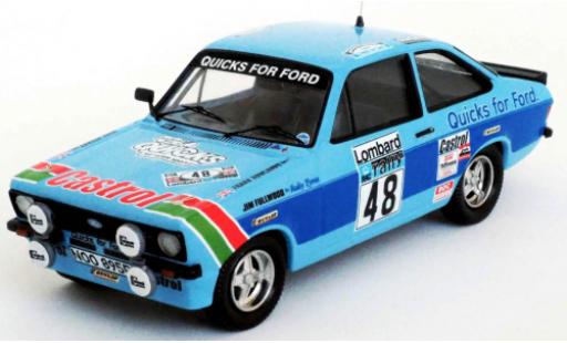 Coche miniatura Ford Escort 1/43 Trofeu MkII RS 2000 RHD No.48 Quicks Team Castrol Quicks for Rallye WM RAC Rally 1980 M.Stuart/F.Rowlands Ford Escort 1/43 Trofeu MkII RS 2000 RHD No.48 Quicks Team Castrol Quicks for Rallye WM RAC Rally 1980 M.Stuart/F.Rowlands coche miniatura