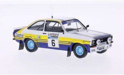 Coche miniatura Ford Escort 1/43 Trofeu MKII RS No.6 Rothmans Rallye WM RAC Rallye 1979 avec Decals A.Vatanen/D.Richards Ford Escort 1/43 Trofeu MKII RS No.6 Rothmans Rallye WM RAC Rallye 1979 avec Decals A.Vatanen/D.Richards coche miniatura