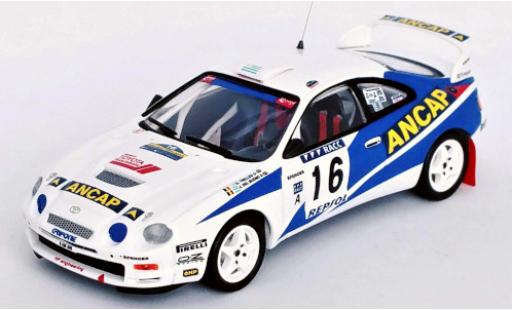 Coche miniatura Toyota Celica 1/43 Trofeu GT Four No.16 Ancap Rally WM Rally Catalunya 1995 G.Trelles/J.Del Buono Toyota Celica 1/43 Trofeu GT Four No.16 Ancap Rally WM Rally Catalunya 1995 G.Trelles/J.Del Buono coche miniatura