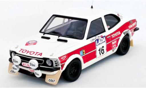 Coche miniatura Toyota Corolla 1/43 Trofeu Levin No.16 Rallye WM 1000 Lakes Rallye 1977 M.Saaristo/T.Alanen Toyota Corolla 1/43 Trofeu Levin No.16 Rallye WM 1000 Lakes Rallye 1977 M.Saaristo/T.Alanen coche miniatura