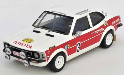 Coche miniatura Toyota Corolla 1/43 Trofeu Levin No.3 Team Europe Rally Schweden 1977 H.Mikkola/A.Hertz Toyota Corolla 1/43 Trofeu Levin No.3 Team Europe Rally Schweden 1977 H.Mikkola/A.Hertz coche miniatura
