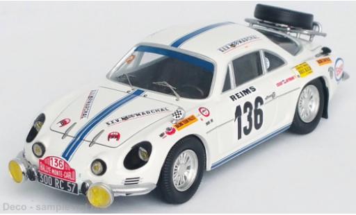 Coche miniatura Alpine A110 1/43 Trofeu Renault No.136 Rallye Monte Carlo 1970 Alpine A110 1/43 Trofeu Renault No.136 Rallye Monte Carlo 1970 coche miniatura