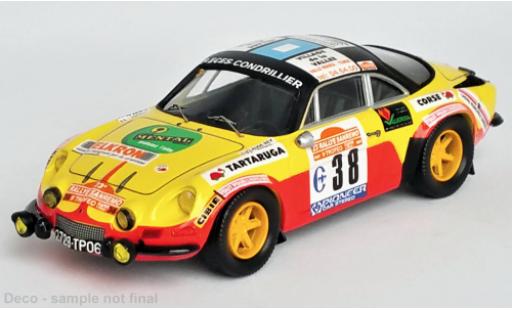 Coche miniatura Alpine A110 1/43 Trofeu Renault No.38 Rallye WM Rallye San Remo 1981 Alpine A110 1/43 Trofeu Renault No.38 Rallye WM Rallye San Remo 1981 coche miniatura