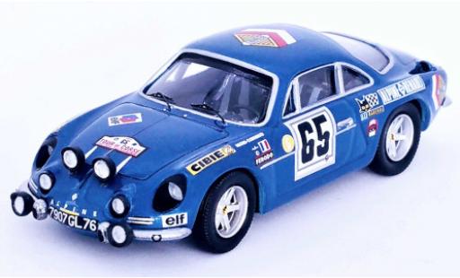 Coche miniatura Alpine A110 1/43 Trofeu Renault No.65 Tour de Corse 1969 Alpine A110 1/43 Trofeu Renault No.65 Tour de Corse 1969 coche miniatura