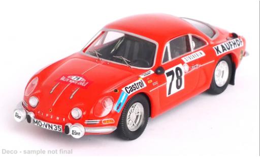 Coche miniatura Alpine A110 1/43 Trofeu Renault No.78 Rallye WM Rallye Monte Carlo 1975 Alpine A110 1/43 Trofeu Renault No.78 Rallye WM Rallye Monte Carlo 1975 coche miniatura