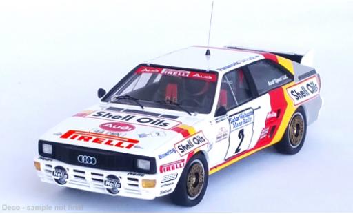 Coche miniatura Audi Quattro 1/43 Trofeu No.2 S huiles Rallye Manx 1985 Audi Quattro 1/43 Trofeu No.2 S huiles Rallye Manx 1985 coche miniatura