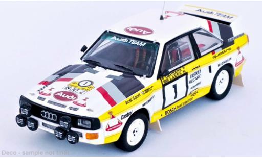 Coche miniatura Audi Sport Quattro 1/43 Trofeu Sport quattro No.1 Team Rallye WM 1000 Lakes Rallye 1984 Audi Sport Quattro 1/43 Trofeu Sport quattro No.1 Team Rallye WM 1000 Lakes Rallye 1984 coche miniatura