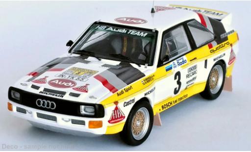 Coche miniatura Audi Sport Quattro 1/43 Trofeu Sport quattro No.3 HB Rallye WM Rallye Schweden 1985 Audi Sport Quattro 1/43 Trofeu Sport quattro No.3 HB Rallye WM Rallye Schweden 1985 coche miniatura