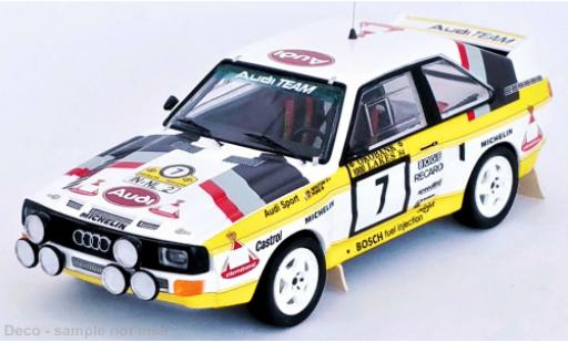 Coche miniatura Audi Sport Quattro 1/43 Trofeu Sport quattro No.7 Team Rallye WM 1000 Lakes Rallye 1984 Audi Sport Quattro 1/43 Trofeu Sport quattro No.7 Team Rallye WM 1000 Lakes Rallye 1984 coche miniatura