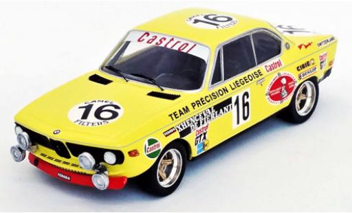 Coche miniatura Bmw 2800 1/43 Trofeu CS (E9) No.16 24h Spa 1972 Bmw 2800 1/43 Trofeu CS (E9) No.16 24h Spa 1972 coche miniatura