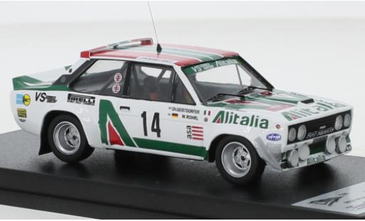 Coche miniatura Fiat 131 1/43 Trofeu Abarth No.14 Alitalia Alitalia Rallye WM Rallye Monte Carlo 1979 Fiat 131 1/43 Trofeu Abarth No.14 Alitalia Alitalia Rallye WM Rallye Monte Carlo 1979 coche miniatura